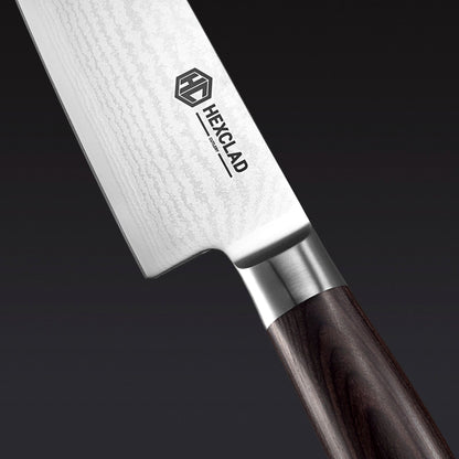 Damascus Steel Knife Set, 7-pc (Espresso)