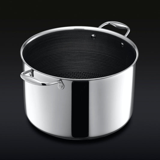Hybrid Stock Pot with Lid, 10-Qt