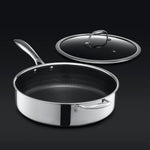 Hybrid Deep Sauté Pan with Lid, 5.5-Qt