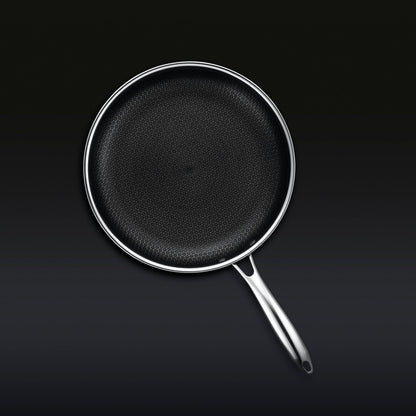 HexClad 12' frying pan shown from a bird's eye view