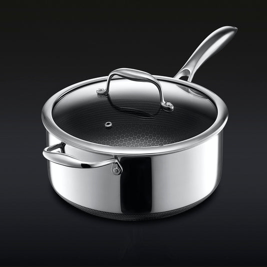 Hybrid Saucepan with Lid, 5-Qt
