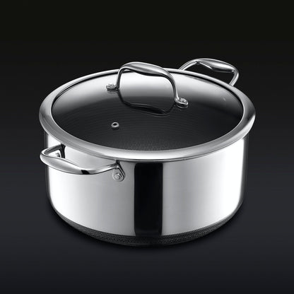 Hybrid Stock Pot With Lid, 8-Qt