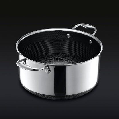 Hybrid Stock Pot With Lid, 8-Qt